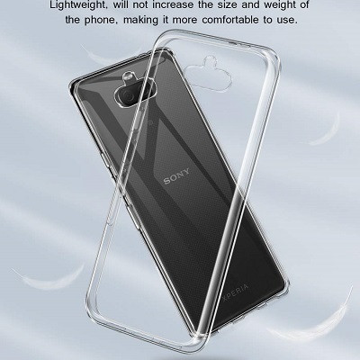 Силиконовый чехол TPU Case 0.6mm прозрачный для Sony Xperia 10 Plus - фото 2 - id-p100479918