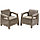 Комплект мебели Corfu Duo Set, коричневый, фото 6