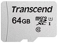 Карта памяти Transcend microSDXC 300S 64GB + адаптер