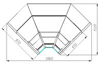 Холодильная угловая витрина Полюс GC95 VM-6 (ВХСу-2 Carboma GC95 внутренний 90)