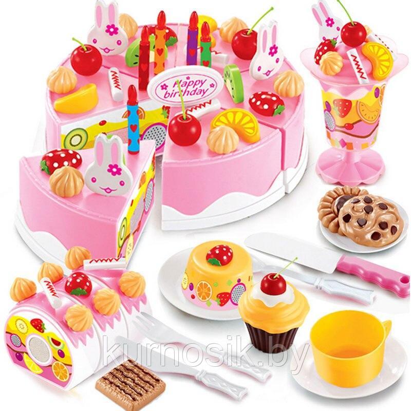 Игрушечный торт и сладкий стол 75 предметов 889-19A - фото 1 - id-p77351387