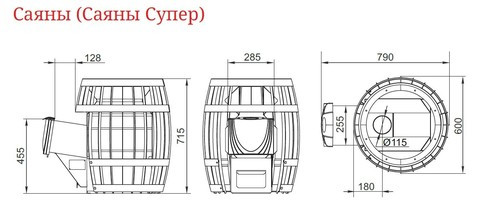 Печь банная Термофор Саяны Inox ДА - фото 3 - id-p100570183