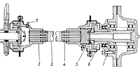 34036-04285-50 - Муфта с кронштейном (Вес:0,8кг.)