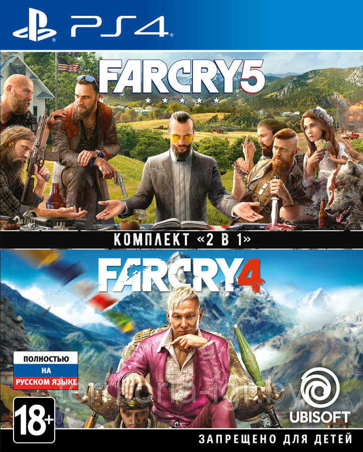 Комплект Far Cry 4 + Far Cry 5 PS4 (Русская версия) - фото 1 - id-p100571344