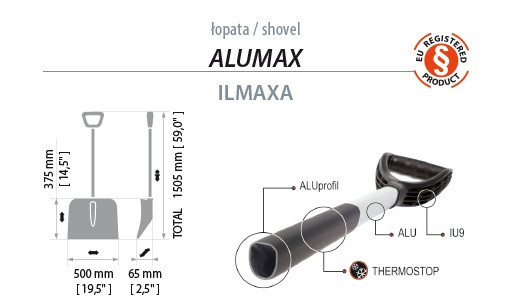 ILMAXA Shovel ALUMAX Лопата Алюмакс - фото 4 - id-p99511203