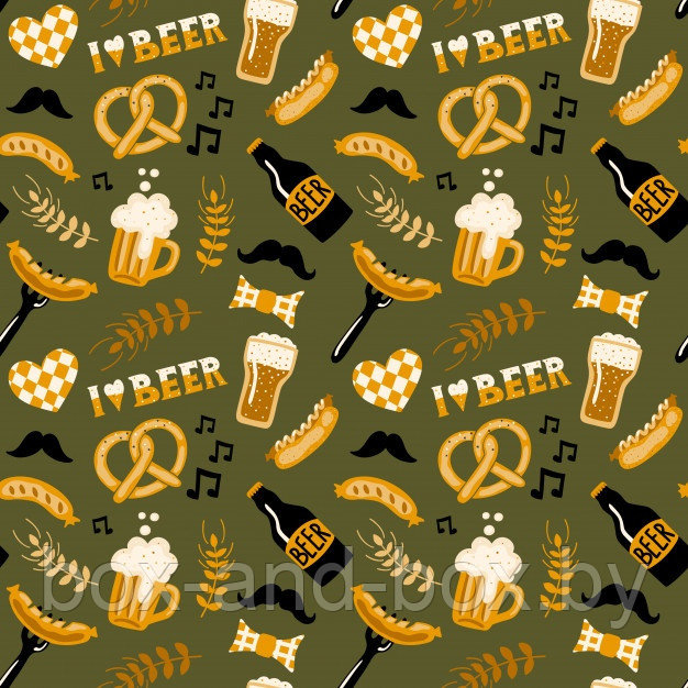 Коробка "I love beer" размер 20*20*5 см