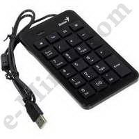 Цифровая клавиатура для ноутбука, бухгалтера Genius Numpad i120 Black USB 23 кнопки (31300727100)