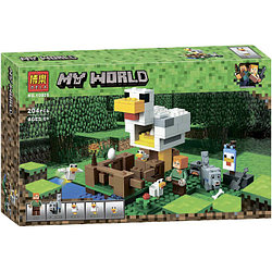 Конструктор Bela 10809 My World Курятник (аналог Lego Minecraft 21140) 204 детали