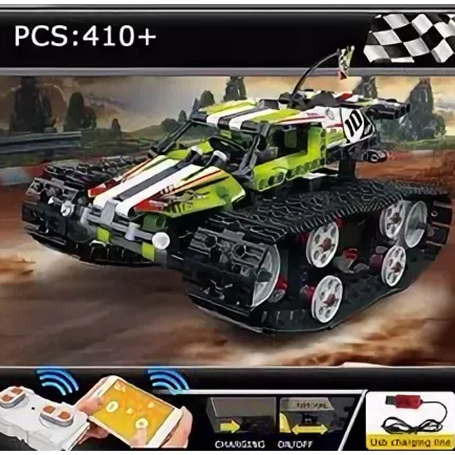 Конструктор MOULD KING 13023 Скоростной вездеход с ДУ (аналог LEGO Technic 42065) 410 деталей - фото 2 - id-p100643601