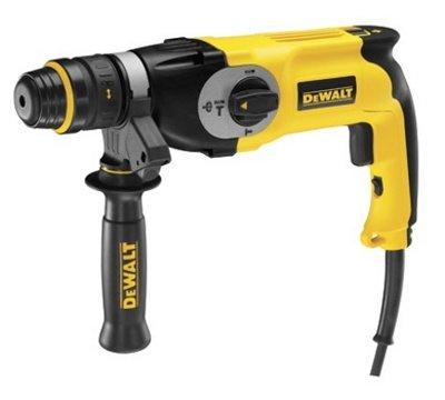 Перфоратор Dewalt D25124K, 800 Вт, 3 режима, 3.4 Дж, 0-1150 об/мин, 2.9 кг, SDS-Plus