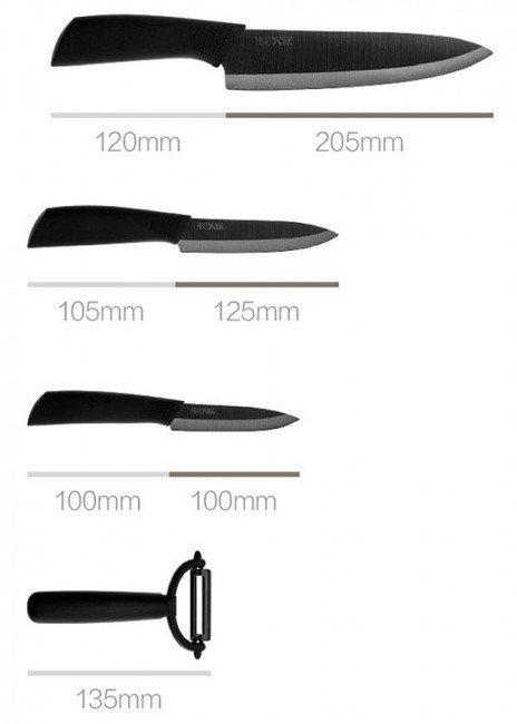Набор кухонных керамических ножей HUOHOU Xiaomi Knife Mijia Nano-Ceramic - фото 2 - id-p91367879