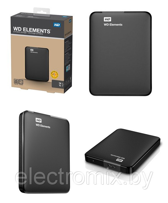 Внешний HDD 2,5" WD 2 TB USB 3.0 Elements Portable - фото 4 - id-p5205877