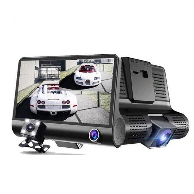 Видеорегистратор с тремя видеокамерами Video CarDVR Full HD 1080P - фото 8 - id-p100679153