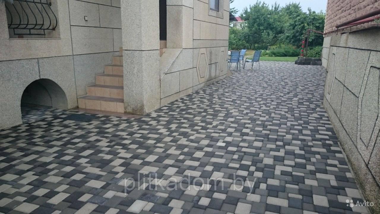Тротуарная плитка "Старый город" 40 мм серый