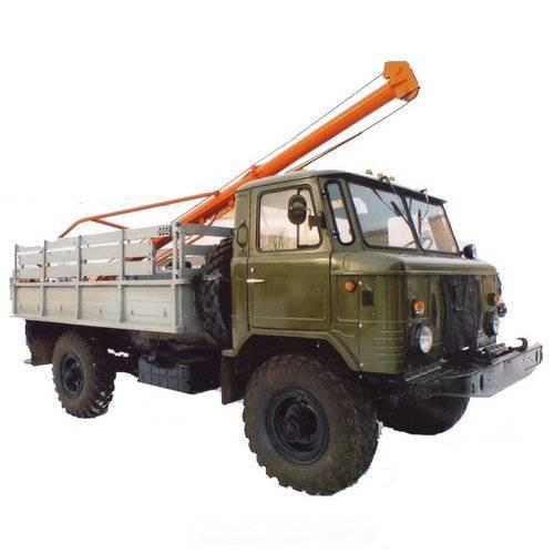 Бурильно-крановая машина на базе ГАЗ-66