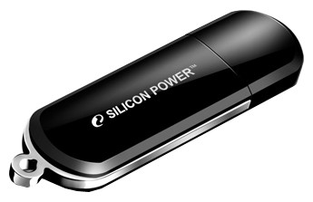 USB Flash Silicon-Power LuxMini 322 Black 64GB (SP064GBUF2322V1K) - фото 1 - id-p100693627