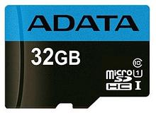 Карта памяти A-Data Premier microSDHC UHS-I U1 (10 Class) 32 Gb (AUSDH32GUICL10-RA1)