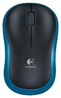 Мышь Logitech M185 (черный/синий)