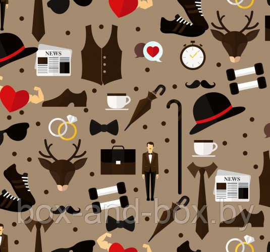 Коробка "Джентельмен" размер 22*18*7см