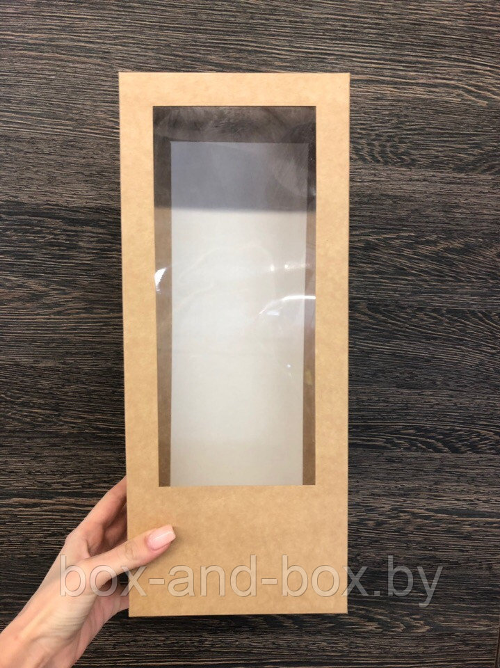 Подарочная коробка с окошком (размер 37*15*10 см)