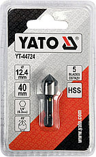 Зенкер конусный d12.4мм L40мм "Yato" YT-44724, фото 2