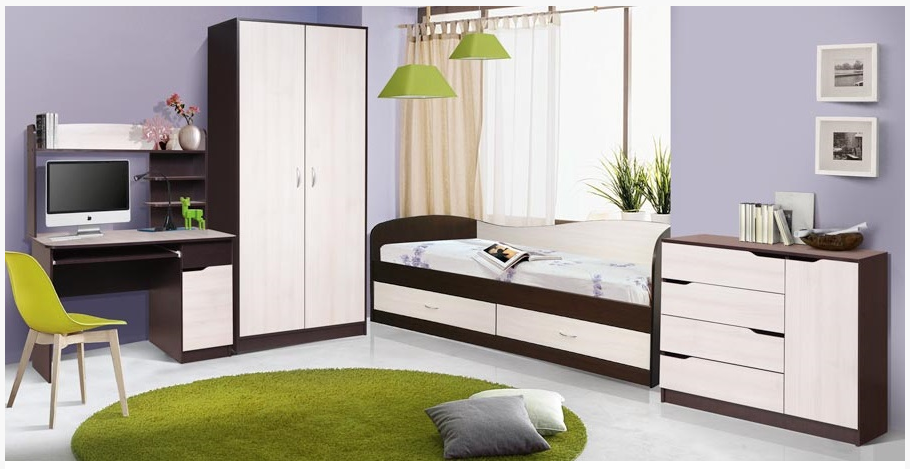 Набор мебели для подростковой комнаты Лагуна-2 - фото 1 - id-p100722541