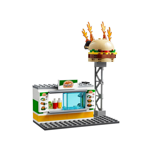 Конструктор Lele 28048 Cities Пожар в бургер-кафе (аналог Lego City 60192) 349 деталей - фото 6 - id-p100723582