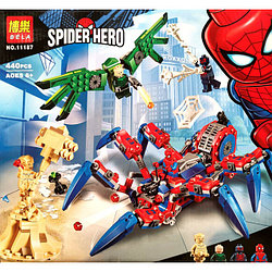 Конструктор Bela 11187 Spider Hero Паучий вездеход (аналог Lego Marvel Super Heroes 76114) 440 деталей