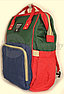 Сумка - рюкзак для мамы Baby Mo с USB   Цветотерапия Морковный с карабином и креплением, фото 5