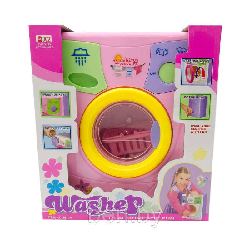 Игрушечная стиральная машина Washer 2010A звуковые эффекты