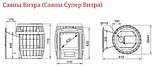 Печь банная Термофор Саяны Carbon ДА Витра, фото 2