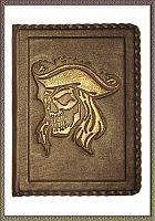 Обложка на паспорт тиснение Череп-Пират Арт. 1-84