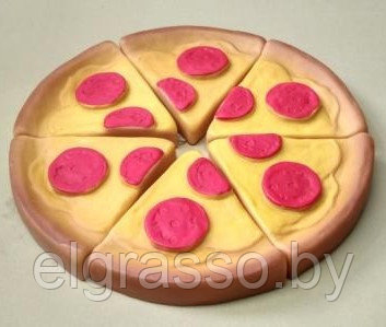 Детская игровая "Пицца маленькая", (набор из 6 предметов), Радуга-Актамир