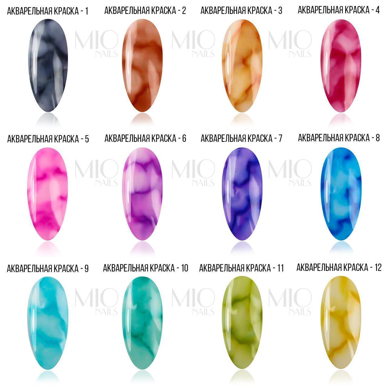 Акварельные капли MIO nails 07 фиолетовый, 5 мл - фото 2 - id-p100848900