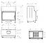 Стальная каминная топка HITZE STMA54X39.S, фото 4