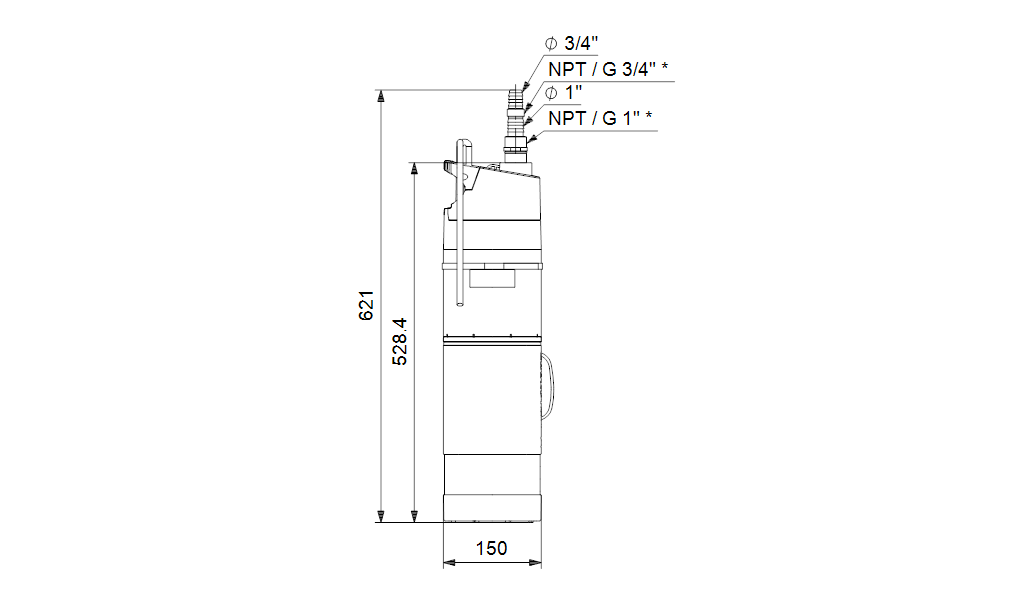 Колодезный насос Grundfos SBA 3-35 A - фото 3 - id-p69144074