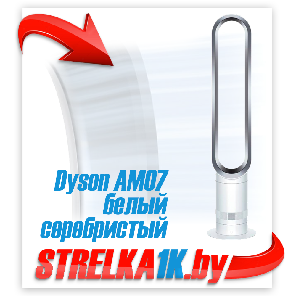 Вентилятор Dyson AM07 белый/серебристый