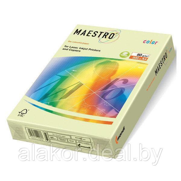 Бумага цветная "Maestro Color", А4, 80 г/м2, 500л., пастель, светло-зеленый - фото 1 - id-p100896715