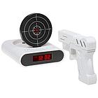 Будильник-мишень Gun Alarm Clock Белый, фото 2