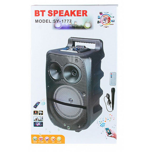 Портативная колонка с микрофоном Bluetooth BT Speaker SY-1777 - фото 1 - id-p100901035