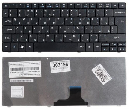 Купить клавиатуру для ноутбука Acer Aspire One 751H нетбука в Минске