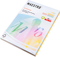 Бумага цветная "Maestro Color Mix Pastell", А4, 80 г/м2, 250л., пастель, микс 5 цветов