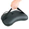 Массажная роликовая подушка с ИК-прогревом Massage Pillow FITSTUDIO (8 мини-роликов, черная), фото 6