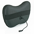 Массажная роликовая подушка с ИК-прогревом Massage Pillow FITSTUDIO (8 мини-роликов, черная), фото 7