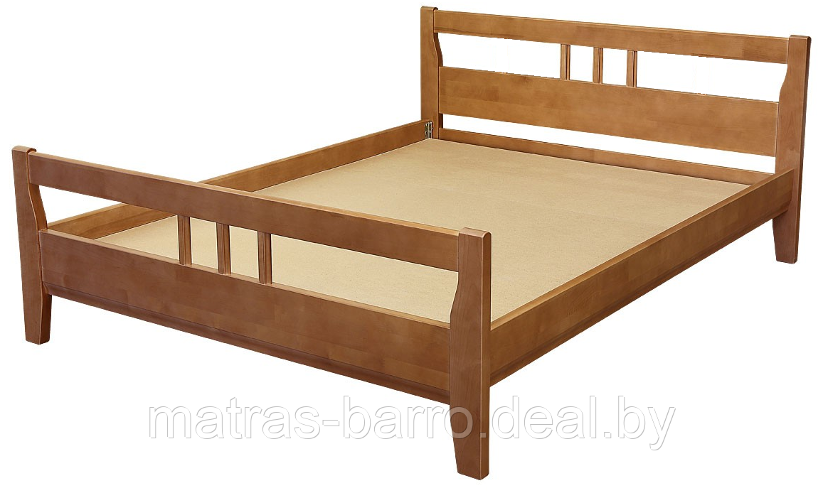Двуспальная кровать Массив-2 (1600х2000 мм) - фото 1 - id-p100944102