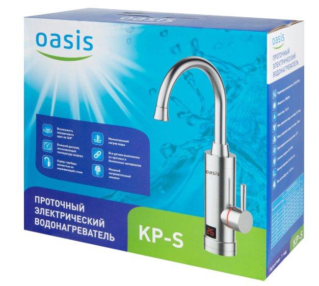 Водонагреватель проточный Oasis KP-S (X), 3,3 кВт - фото 4 - id-p100944385