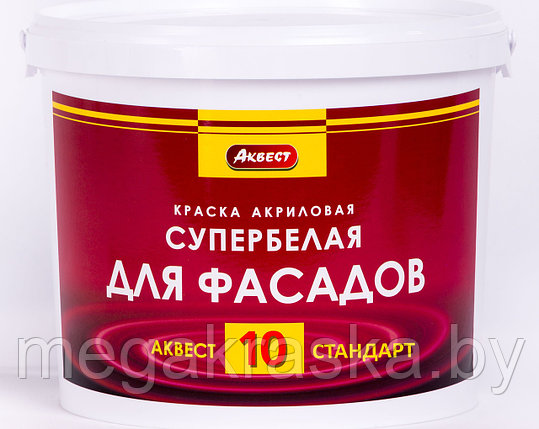 Краска фасадная, акриловая "Аквест -10", фото 2