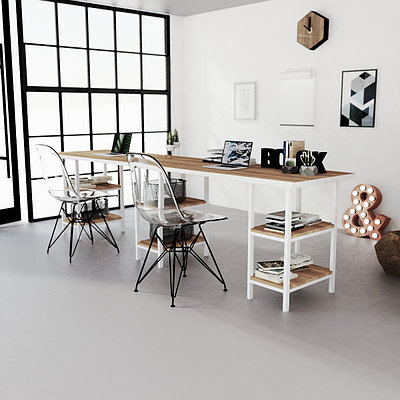 Письменный стол crafto МАСТЕР / white в стиле лофт