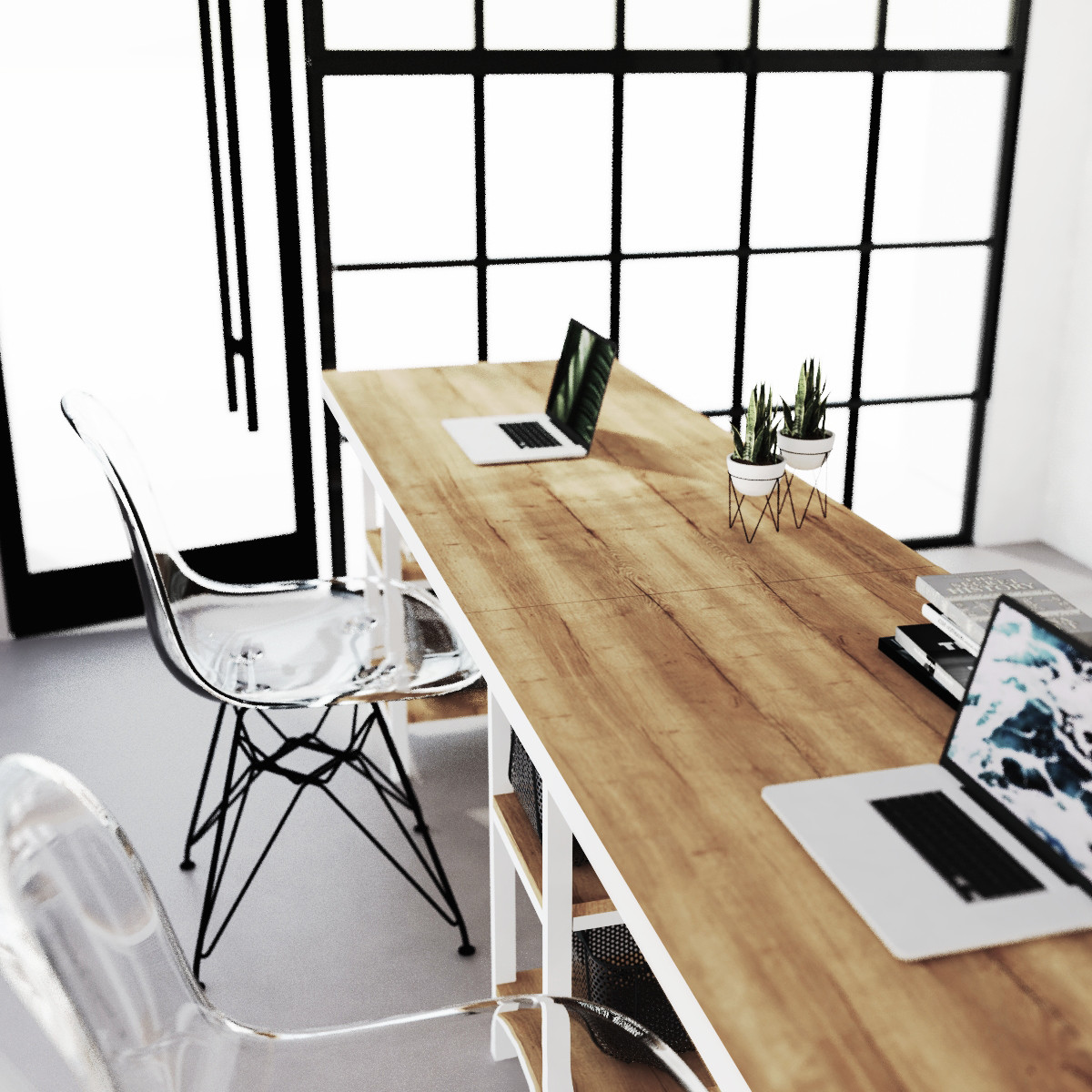Письменный стол crafto МАСТЕР / white в стиле лофт - фото 3 - id-p100986111