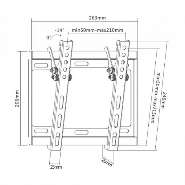 Кронштейн настенный iTECHmount PL2T - фото 2 - id-p100994054